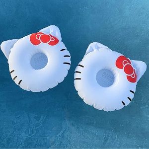 Inflatable Hello Kitty Pool Float with Cup Holder |